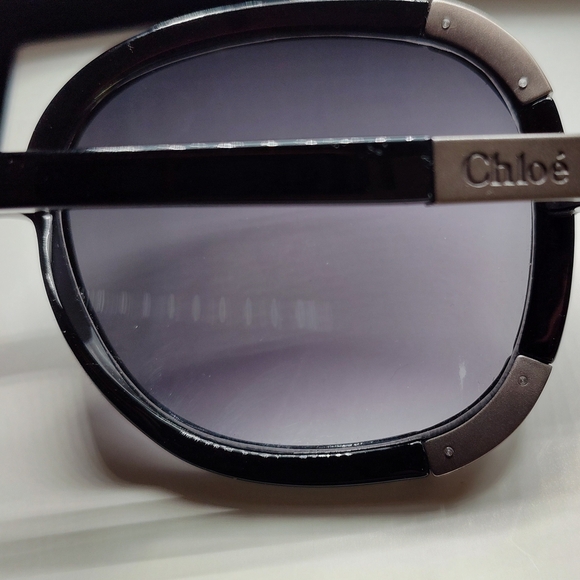 Chloé CL 2119 C01 Black Oversized Sunglasses Made in France Designer Luxe - Picture 5 of 5